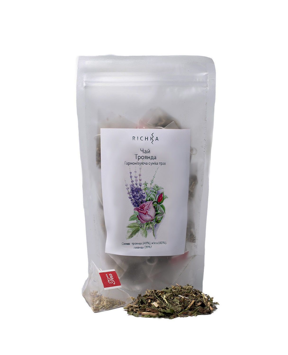 Трав'яний чай Richka "Троянда" пірамідки 100 шт